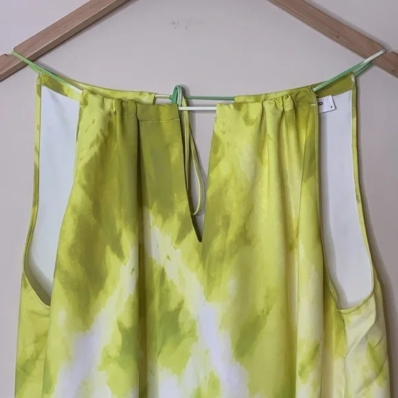 Amanda Uprichard | Julie Rainbow Tie Dye Pocket Sleeveless Halter Maxi Dress S - Picture 6 of 17